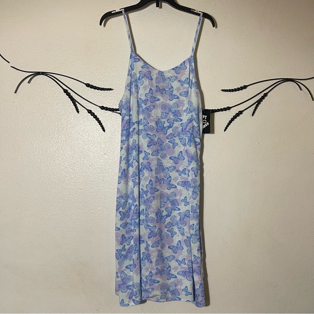Art Class Blue and Purple Midi Dress